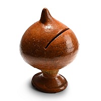 Post Medieval Brown Glazed Money Box