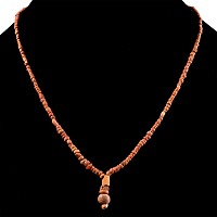 Roman Orange Glass Bead Necklace String