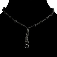 Roman Black Glass and Other Bead Necklace String
