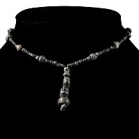 Roman Black Glass and Other Bead Necklace String