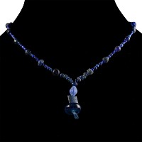 Roman Blue Glass and Other Bead Necklace String