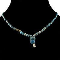 Achaemenid Turquoise Glass and Other Bead Necklace String