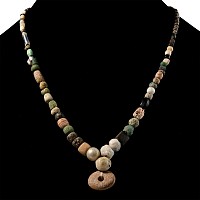 Roman Glass and Other Bead Necklace String