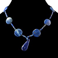 Bactrian Style Lapis Lazuli Bead Necklace String