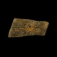 Anglo-Saxon Gilt Bronze Reliquary Box Mount Fragment