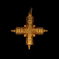 Spanish Silver-Gilt Cross Pendant
