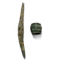 Bronze Age Bead and Awl