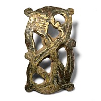 Late Anglo-Saxon Gilt Bronze Mount