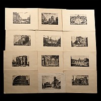 Engravings of Scenes of Rome by Giovanni Piranesi Gifted by the Mayor of Rome in 1952