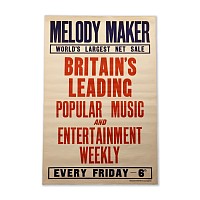 Melody Maker Magazine Original Advertising Poster