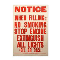 Gas / Petrol Station Original Poster Sign