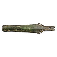 Bronze Age Votive Sword Hilt and Upper Blade Section with 'Shooting Star' Decoration