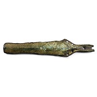 Bronze Age Votive Sword Hilt and Upper Blade Section with 'Shooting Star' Decoration