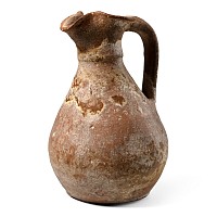Medieval Terracotta Jug with Handle
