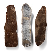 Stone Age Knapped Flint Knife Group