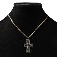 Byzantine Bronze Cross Pendant