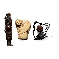 Japanese Bone Netsuke Group