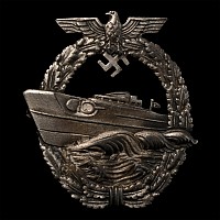 German WWII Kriegsmarine Schnellboot (E-Boat) Badge