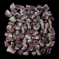 Large Group of One Hundred [100] Amethyst Crystal Sections