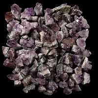 Large Group of One Hundred [100] Amethyst Crystal Sections