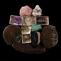 Group of Twelve [12] Minerals and Crystals