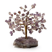 Amethyst Gem Tree on Amethyst Crystal Geode Section