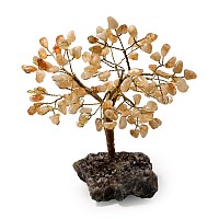 Citrine Gem Tree on Amethyst Crystal Geode Section