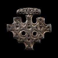 Very Large Scandinavian Viking Silver Tau Cross Pendant