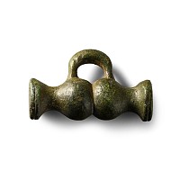 British Celtic Bronze Toggle and Loop Fastener