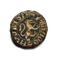Medieval Bronze Secret Seal Matrix with Lion