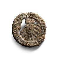 Medieval Pewter Head of John the Baptist Pilgrim's Badge