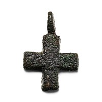Medieval Bronze Cross Pendant