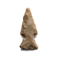 Stone Age Knapped Arrowhead