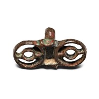 West Central Asian Bronze Seal Matrix with 'Eyes'