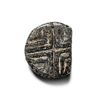 Early West Central Asian Schist Stamp Seal with Cross