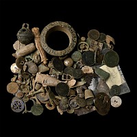 Medieval to Post Medieval Bronze and Other Artefact Group