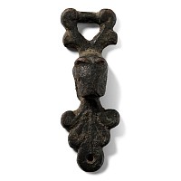 Anglo-Scandinavian Viking Bronze Harness Mount with Beast-Head