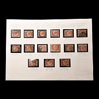 Great Britain (GB), Queen Victoria (QV), Letters in All Four Corners Halfpenny Penny Red Plates Set