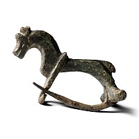 Roman Bronze Horse Brooch