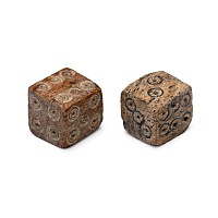 Roman Bone Gaming Dice Pair