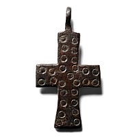 Byzantine Bronze Cross Pendant