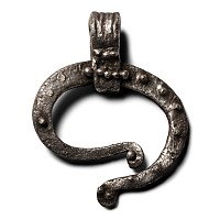 Roman Silver Lunar Pendant