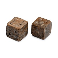 Roman Bone Gaming Dice Pair