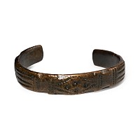 Late Roman Bronze Decorated Bracelet