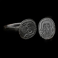 Byzantine Ring with Bust of a Saint