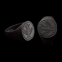 Migration Period Bronze Ring with Insect
