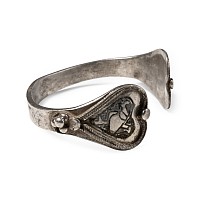Medieval Silver Bracelet with Birds
