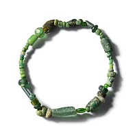 Roman Green Glass Bead Bracelet