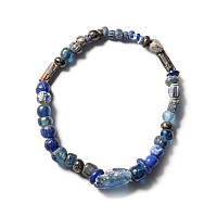 Roman Dark Blue Glass Bead Bracelet