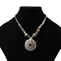 Western Asiatic Stone and Other Bead and Pendant Necklace String